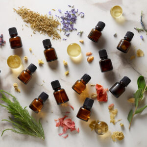 vista-superior-coleccion-aceites-esenciales-dispuestos-sobre-mesa-piedra-blanca-ideal-promover-aromaterapia-remedios-naturales-ia-generativa